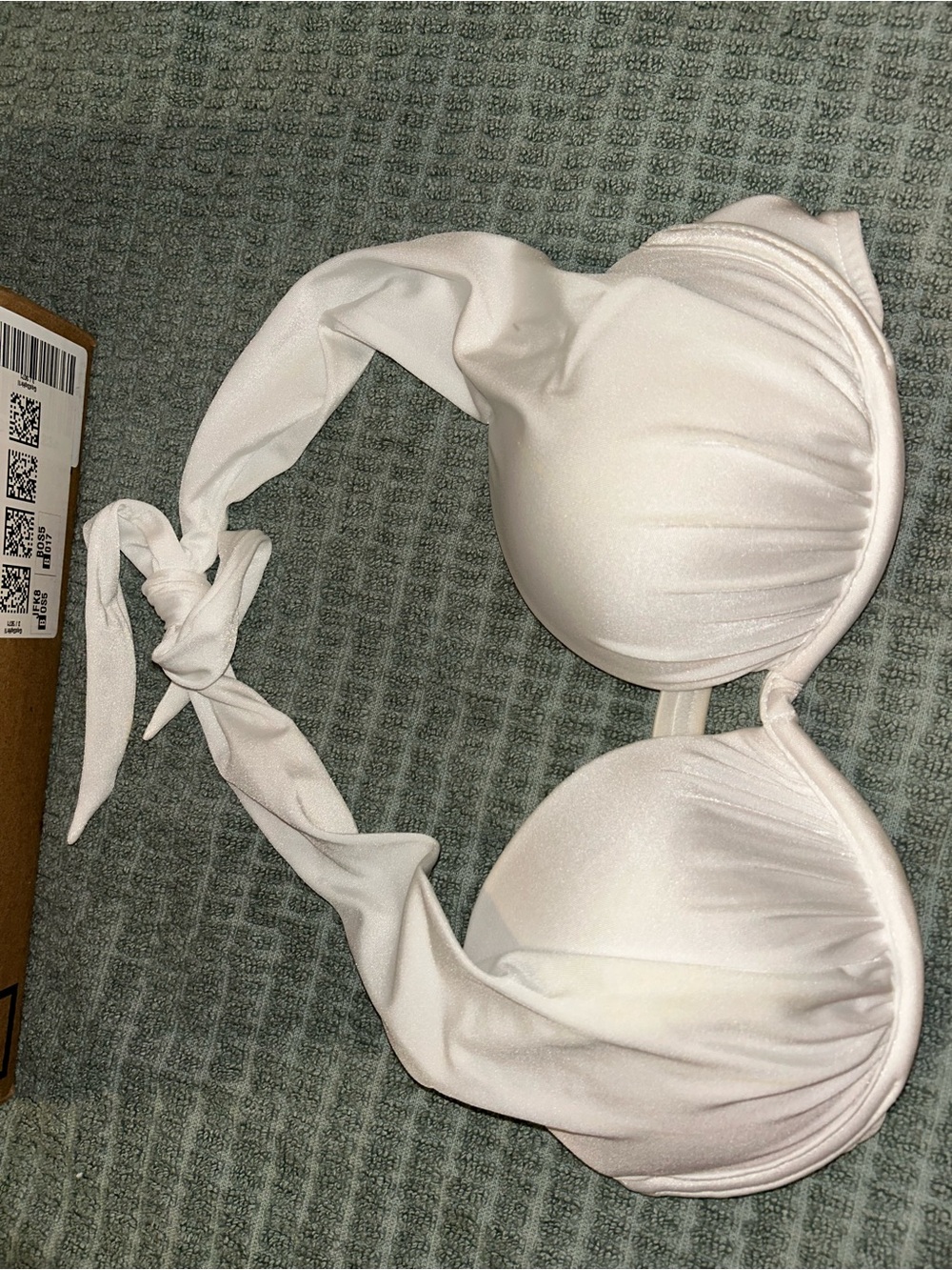 VENUS White bathing suit top with Adjustable Straps